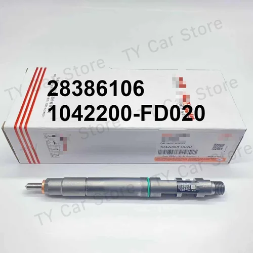 Imagen 1 del producto 28386106 nuevo conjunto de inyector de combustible diésel genuino para motor JAC T8 4DB2 1042200FD020
