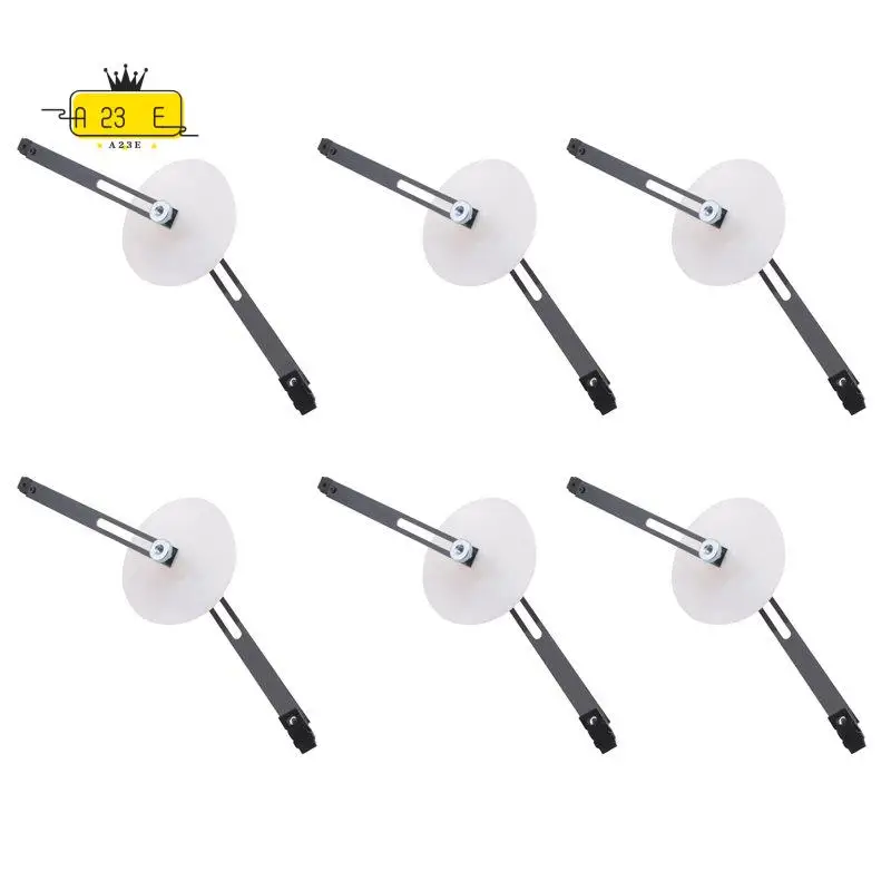 

A23E-6 Pack TV Side Board Retainer Clip LED LCD TV Screen Remover Repair Tool Silicone Vacuum Suction Cup Black&White