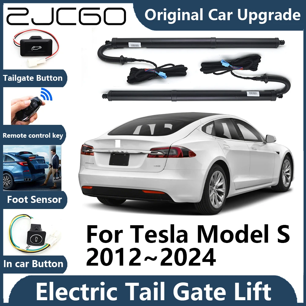 

ZJCGO For Tesla Model S 2012~2024 Automatic Tailgate Electric Tail Gate Lift Prop Support Vehicle Power Rear Door Liftgate Strut