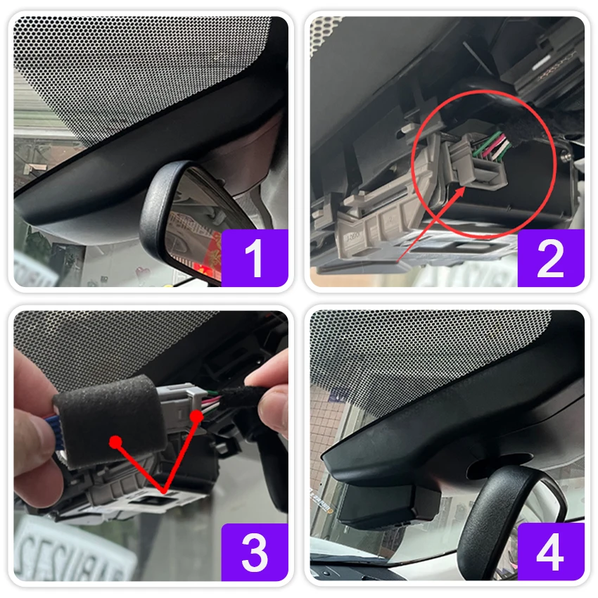 كاميرا داش 4K لسيارة تويوتا كورولا كروس L/LE/XLE/SE/GR Sport، Hybrid LE/XLE 2022-2026، جهاز تسجيل فيديو رقمي للسيارات بنمط OEM مع رؤية ليلية