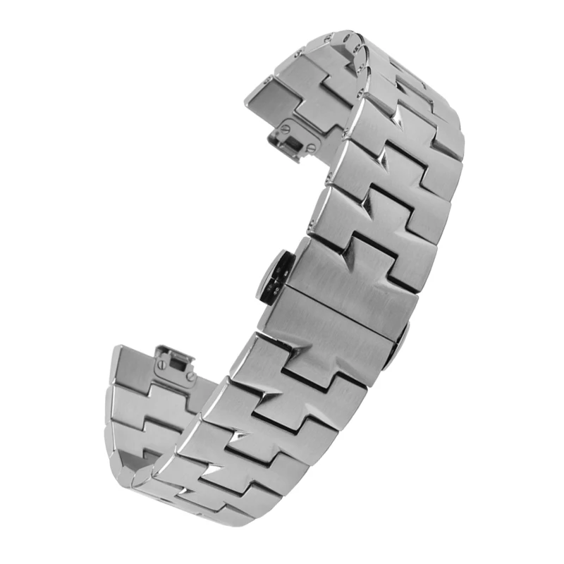 For VC metal strap Vacheron Constantin Overseas stainless steel strap wristband 4500V raised 7mm 8mm men quick release watchband