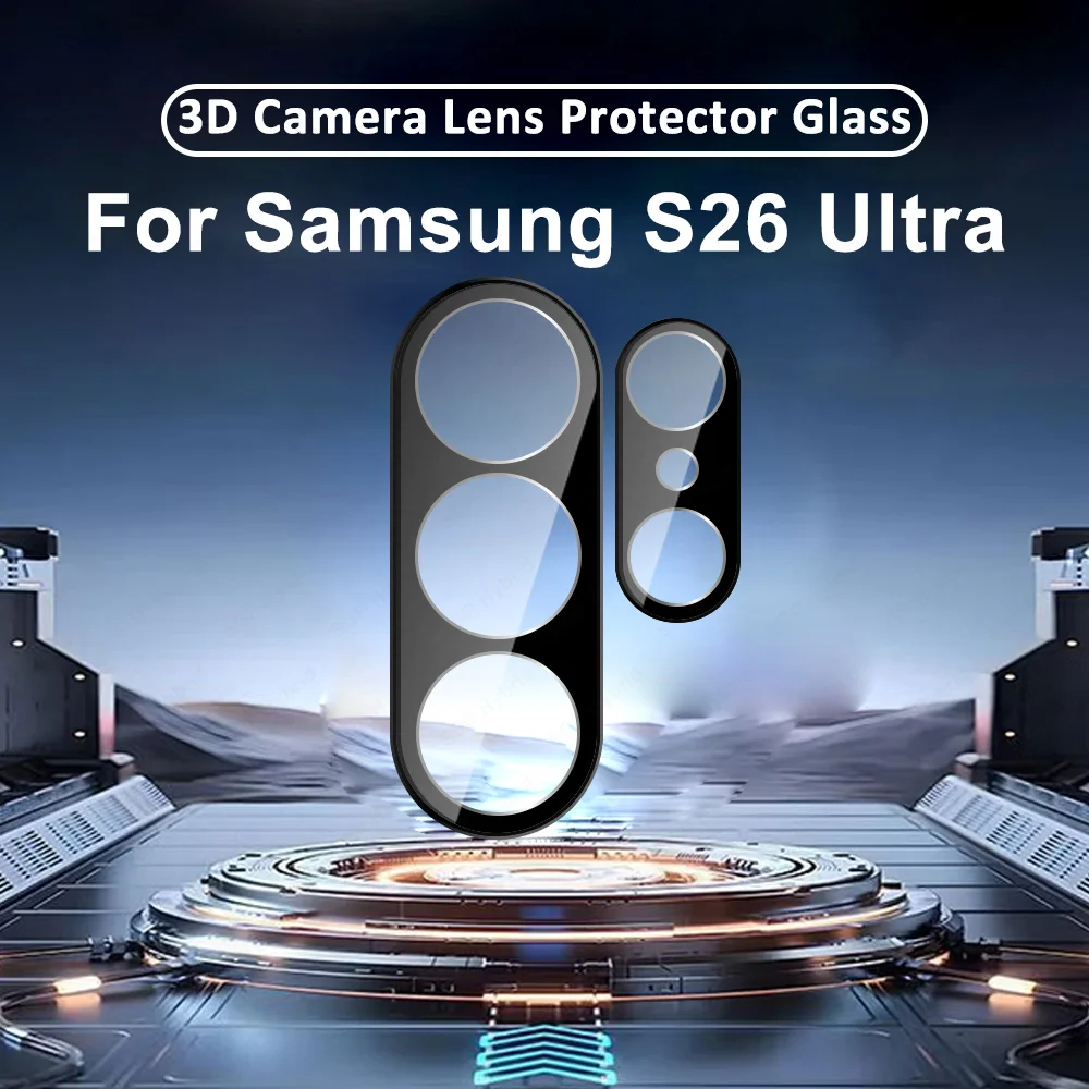 

Защитная пленка для камеры Samsung Galaxy S26 Ultra 5G, закаленное стекло для S26+ S26 S26Ultra, 3D-пленка для задней линзы