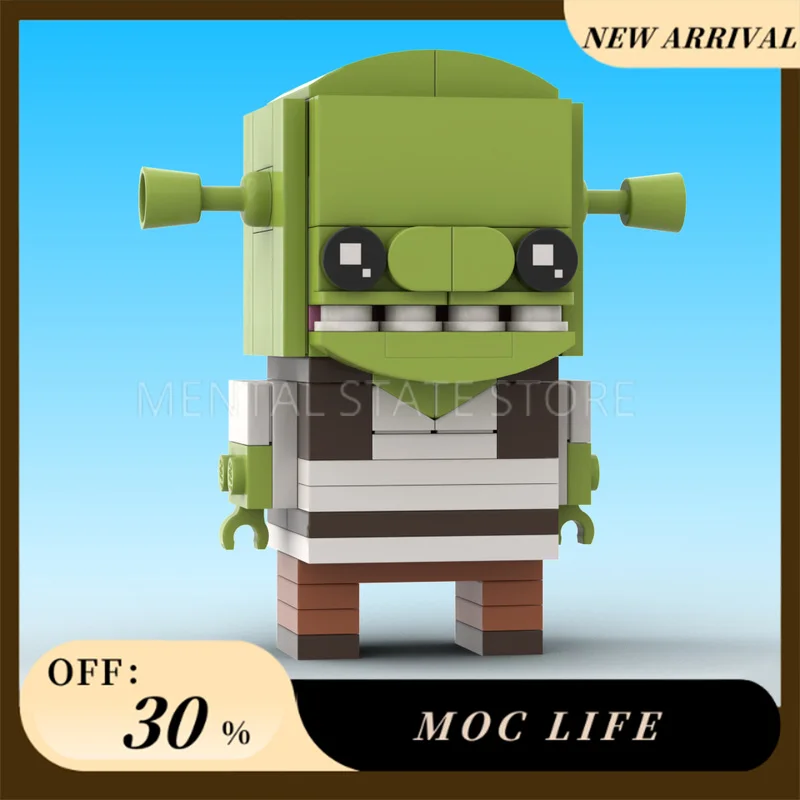 

НОВЫЙ 104 шт. индивидуальные MOC Shrek на заказ Brickheadz строительные блоки технологические кирпичи DIY творческая сборка игрушки праздничные подарки