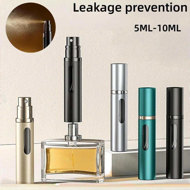 Mini Portable Perfume Refill Bottle 5/8/10ml Refillable Spray Jar Scent Pump Cosmetic Travel Atomizer Container