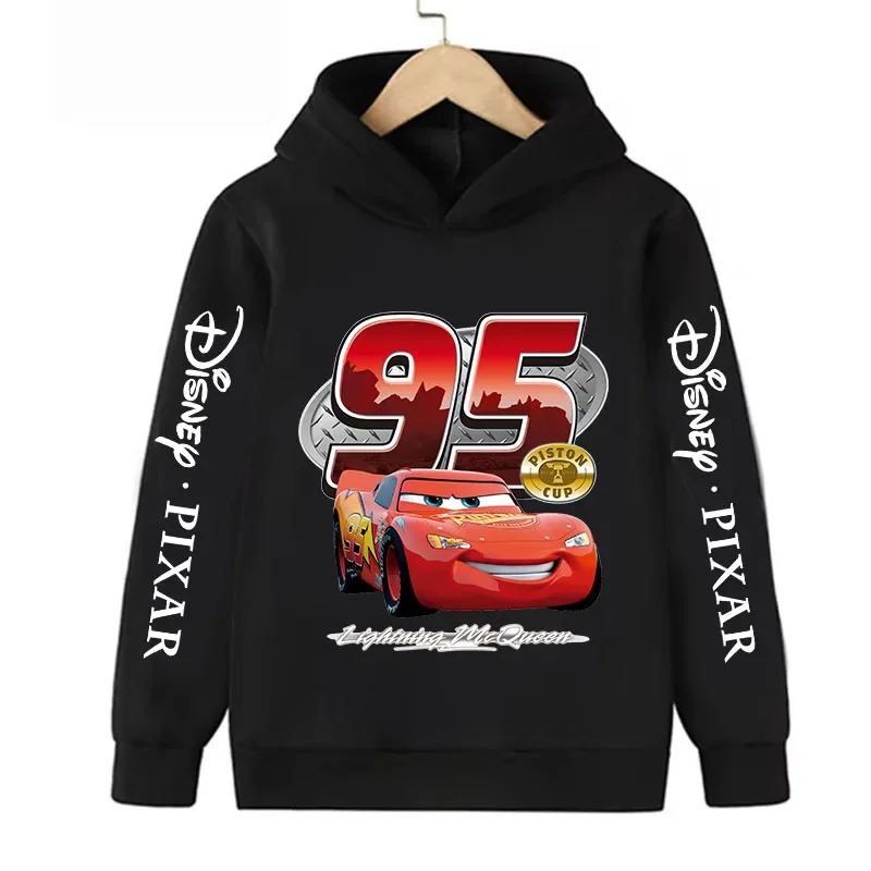 

Children's Autumn and Winter Disney Car Lightning McQueen Cartoon Children's Hoodie Top Boys Clothing Casual Boys Top Hoodie