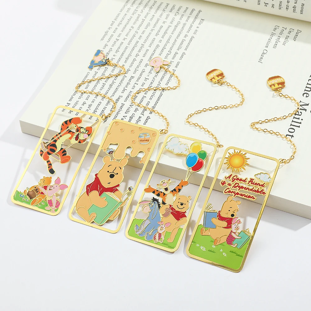 Winnie Tigger Metal Bookmark, Character Bookmarks for Fans, Reading Study Office, Christmas Birthday Gift