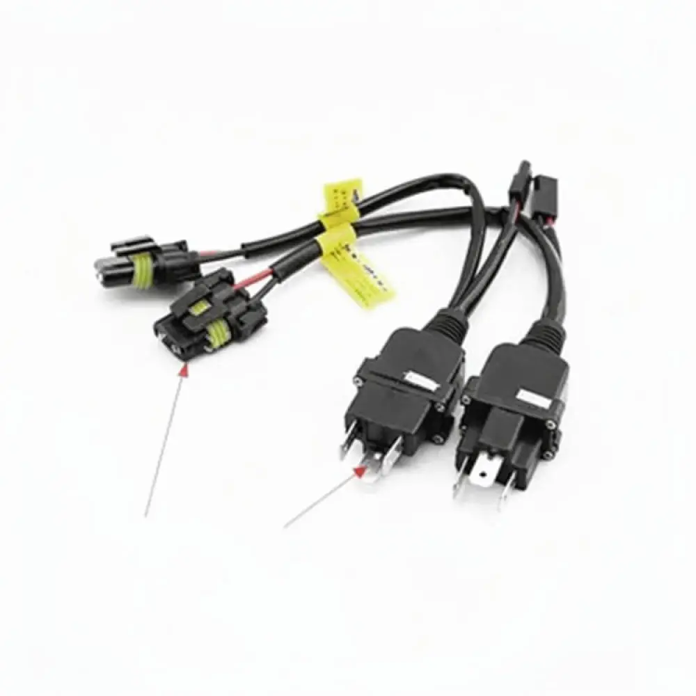 High Quality 12V H4 HID Wiring Harness For DAO Xenon Headlamps Bi Xenon Control Relay Automotive Lighting Connector Cable