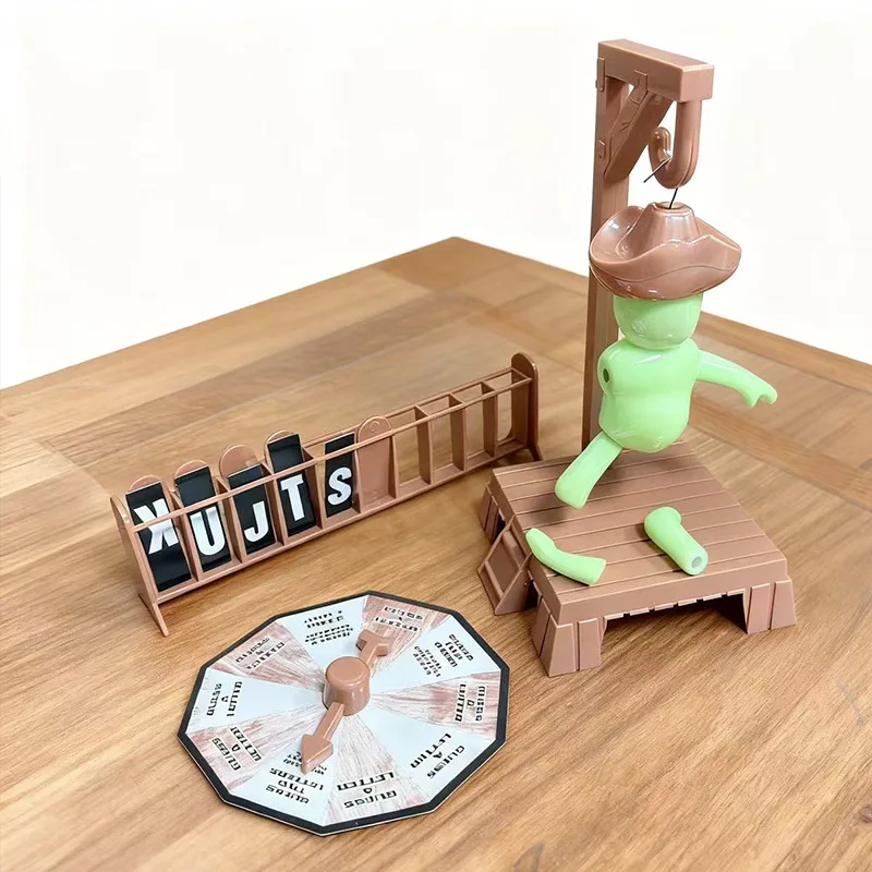 Cowboy magnetische Hangman bordspellen Mystery raden woord vóór Hank valt hangend met pop reistafelspel