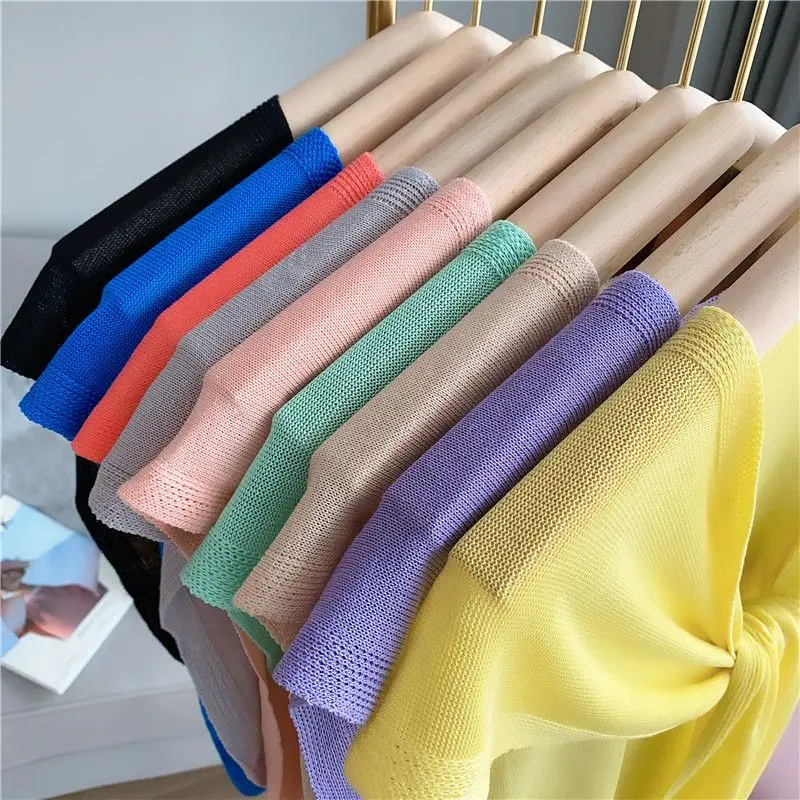 Summer Knotted Shoulder Sunscreen Shawl South Korean Knitted Cape Air-Conditioned Room Female Neck Protection Ice Silk Cloak P14