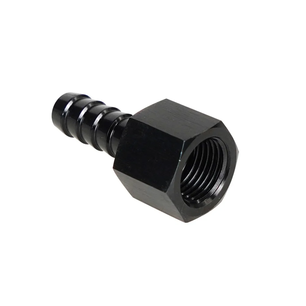 Durable 8AN Female Hose End Fitting 3/8 Barb Hex Design Hose Barb Fitting Push On Connector For Oil Fuel Fluid