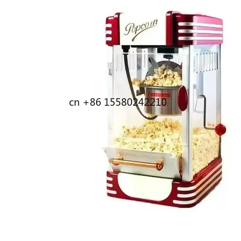 2026 hot for Portable Mini Commercial Electric Caramel Popcorn Machine New Home Party and Industrial Use Vending Snack