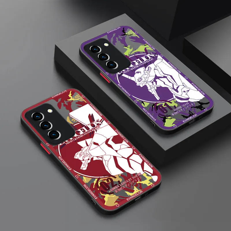 Anime Shinji Ikari-EVA Frosted Translucent Phone Case For Samsung Galaxy A03 Core A02 A10 A12 A20 A21 A50 A70 S A01 A04E A05 A11