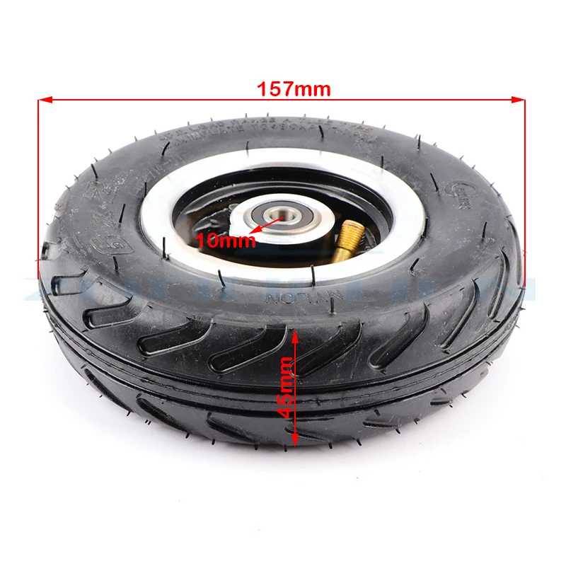 6 inch Solid Tire wheel 6X2 Tire Inner Tube for Electric Scooter WheelChair Truck F0 Pneumatic Wheel Trolley Cart Air Wheel Bike