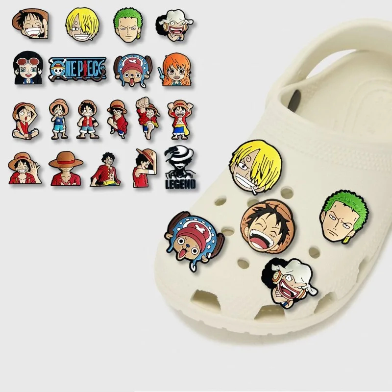 One Piece Roronoa Zoro Monkey D. Luffy Cartoon Niedliche Schuhschnallen für Männer und Frauen Hochwertige DIY Dekorative Schuh-Charms – Detail 5