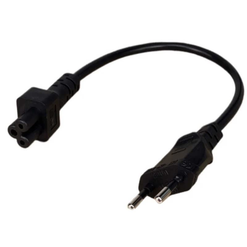 2pin Male Plug to IEC 320 C5  Adapter Cable For Notebook Power Supply,EU Power Adaptor Cord