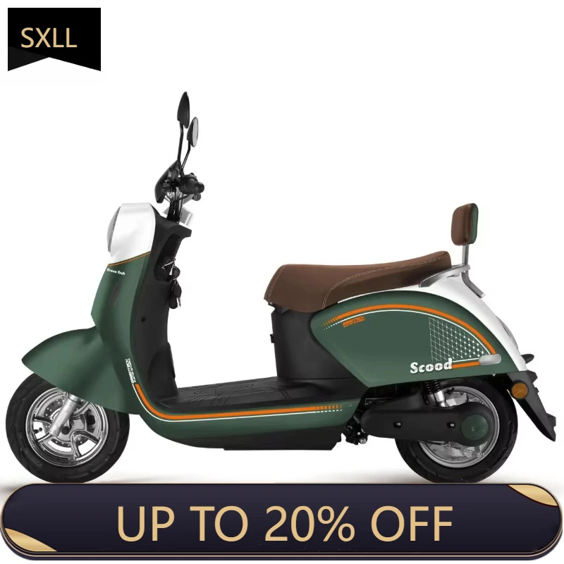 

SXLL 72V Retro Electric rcycle Moped Ev Scooter with 80Km Long Range Streetbikes Electric