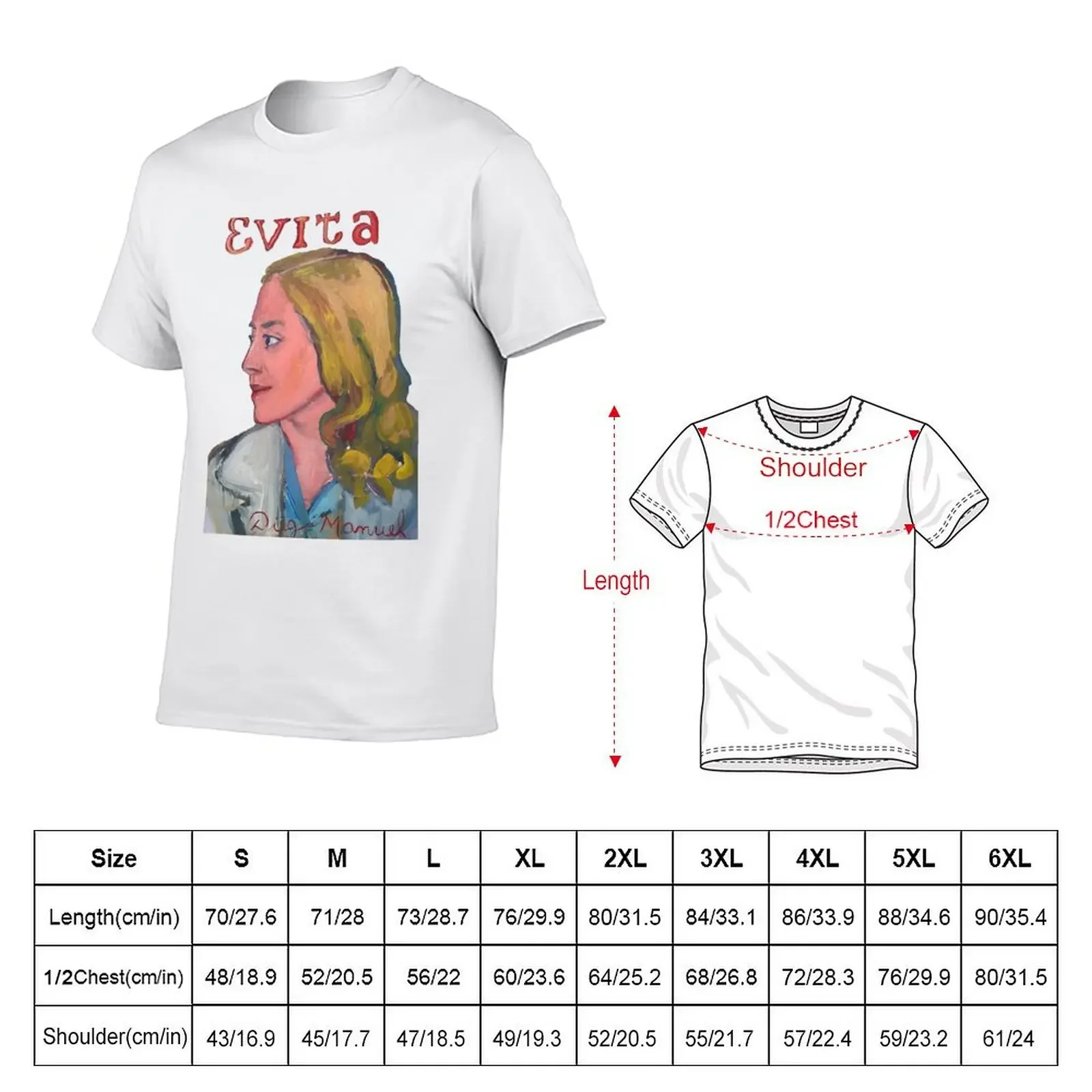 Evita T-Shirt graphics essential t shirt summer clothes workout shirts for men