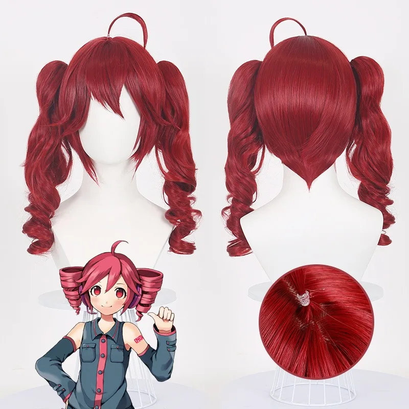 Kasane Teto Hatsune Miku Cosplay Wigs Blue Red Hair Accessories  Anime Idol Hair Wigs Halloween Carnival Party Props Unisex