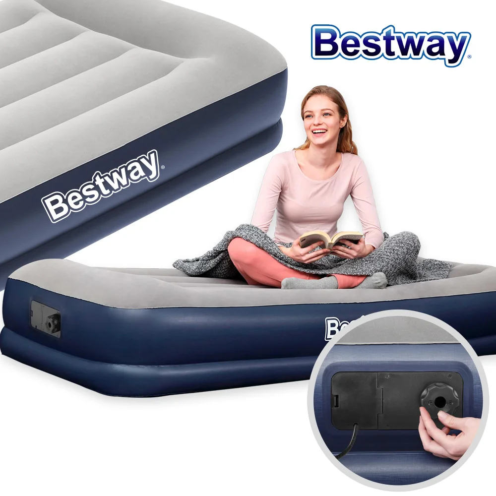 BW 67723 Ibeam Pump All-in-one air mat air bed twin