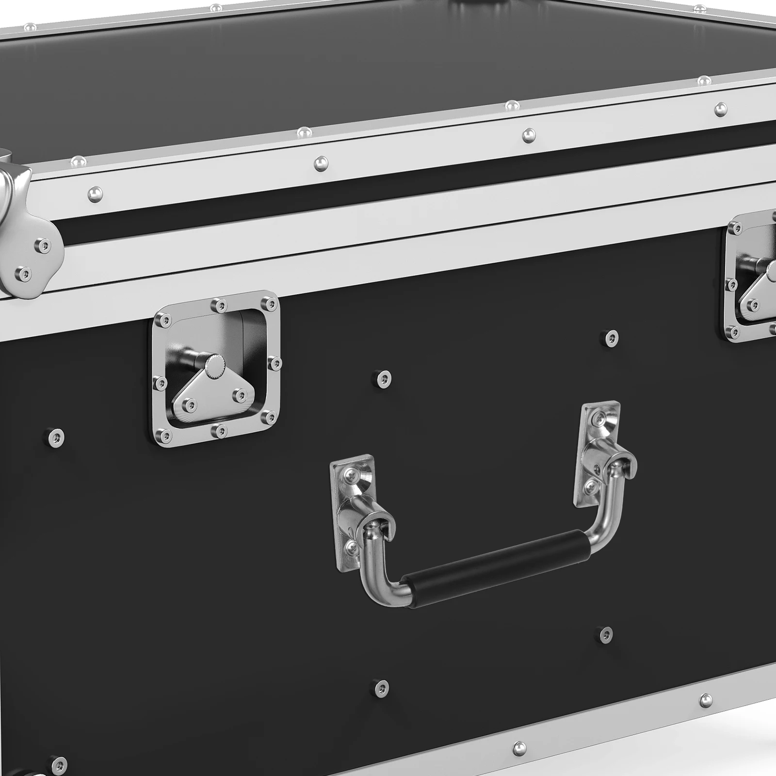 

Stainless Steel Foldable Pull Handle U-Shaped Cabinet Knob Heavy Duty Rubber Grip For Tool Flight Case Trunk Luggage Handle