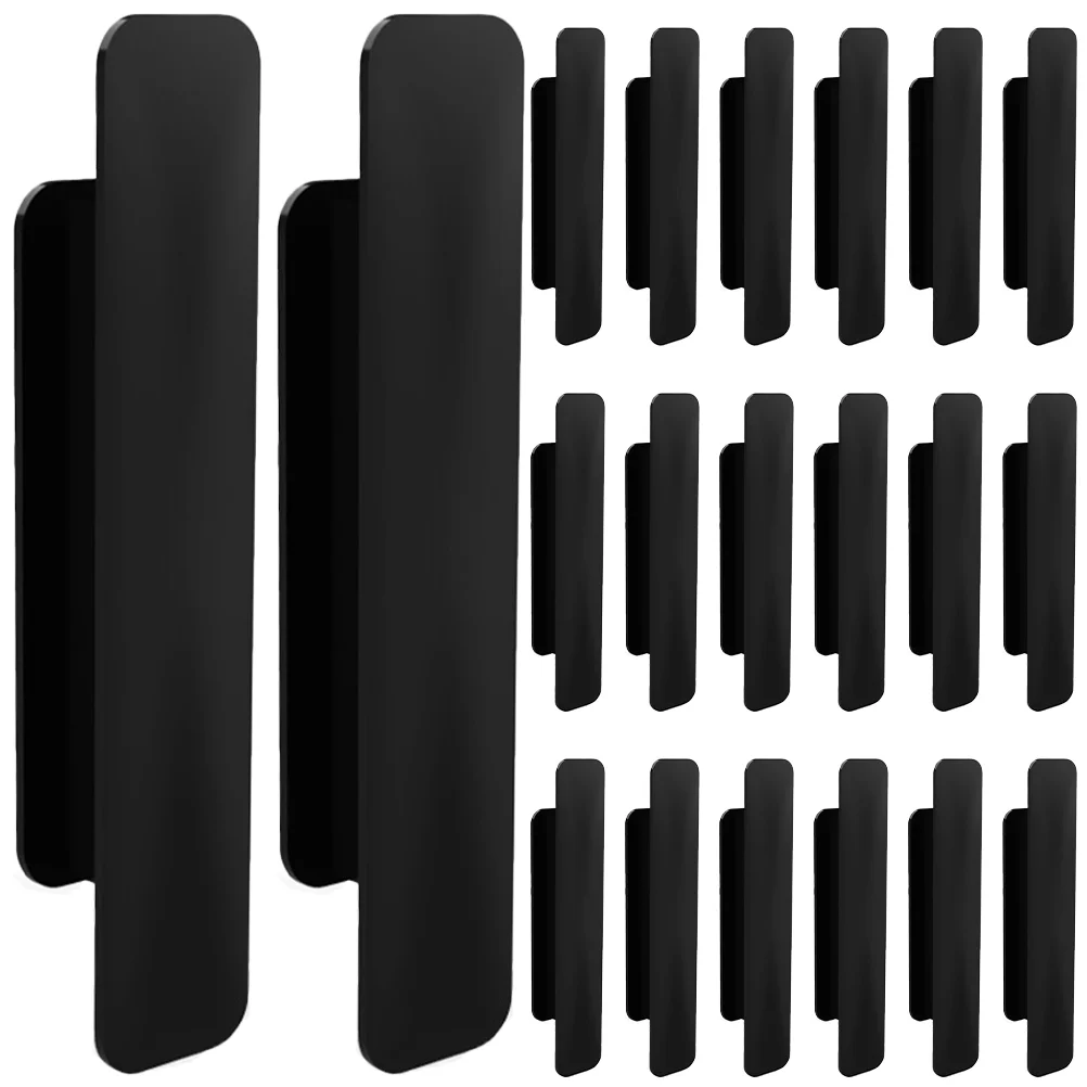 20 Pcs Self-adhesive Handle Stick on Window Handles Kitchen Cabinet Door Helper Sliding Pull Abs Drawer Pulls