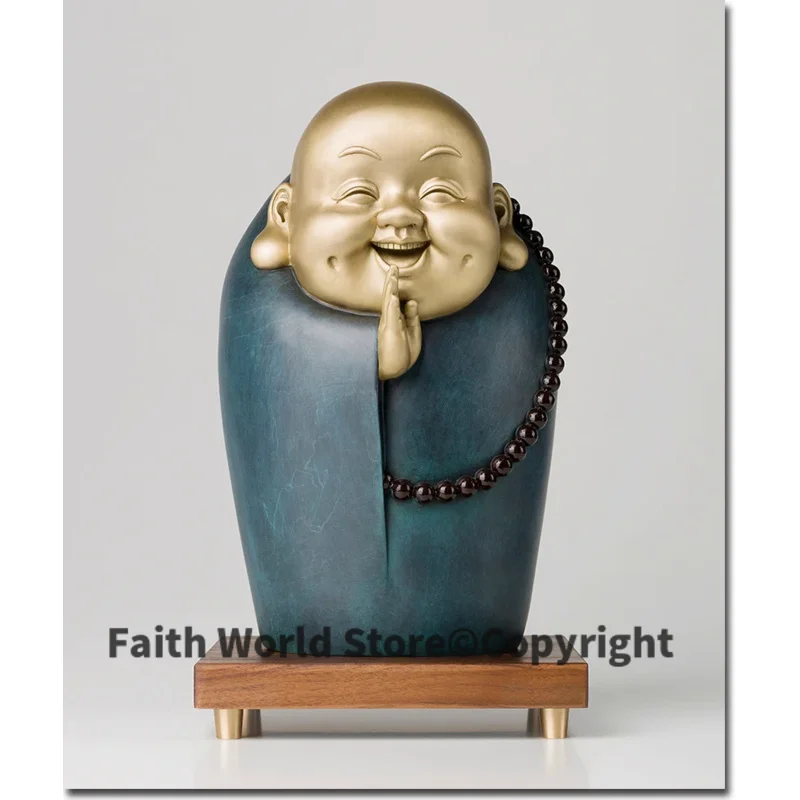 2025 Asia High-grade Taoist Buddhism HOME Shrine efficacious Patron saint Good Luck Happy free Buddha God FENG SHUI Copper