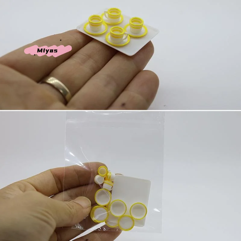 13Pcs Dollhouse Miniature Tableware Set with Tray 4 Cups 4 Dishes 4 Plates Simulation Mini Food Kitchenware for Doll House Acces