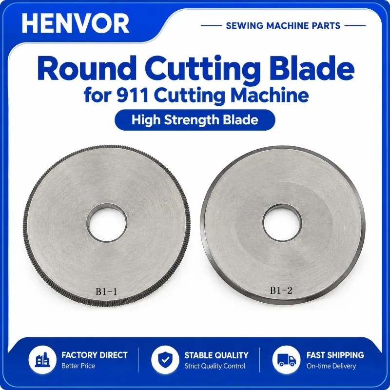 HENVOR Round Cutting Blade for LU-933 CF-911 Roller Binding Machine, Sewing Machine Replacement Part
