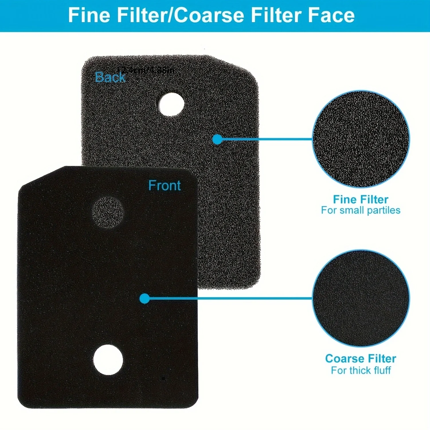 4 Filters for Miele Dryer Heat Pump Dryer,Fine/Coarse 207 x 157 x 30 mm Sponge Filter Compatible with Miele 9164761,Foam Filter