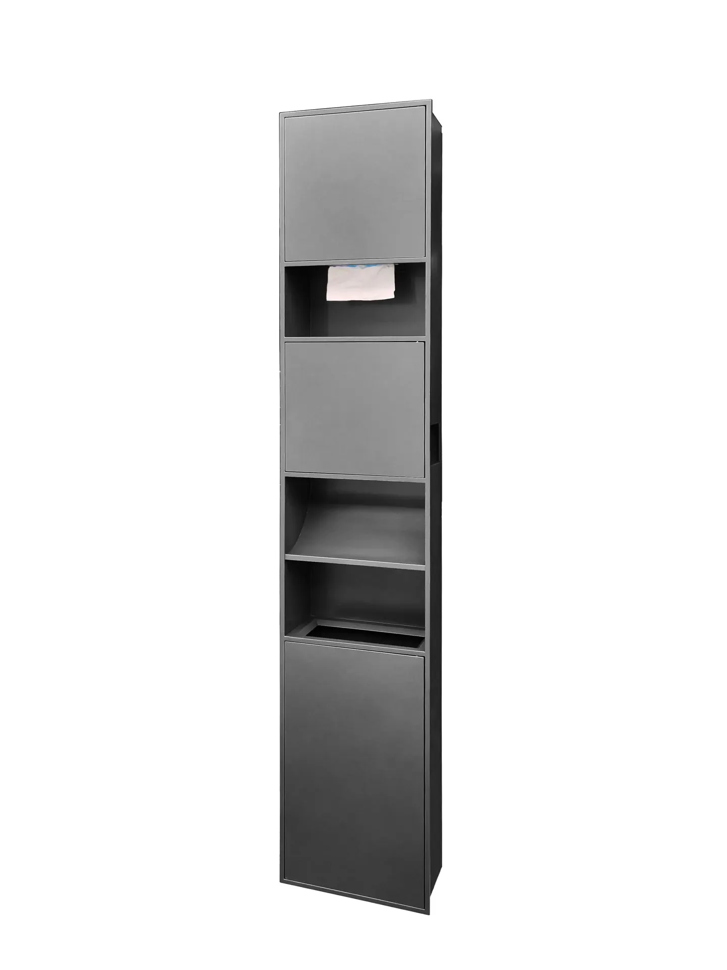 Bathroom embedded trash can 304 thickened hidden public health trash can hand wipe carton