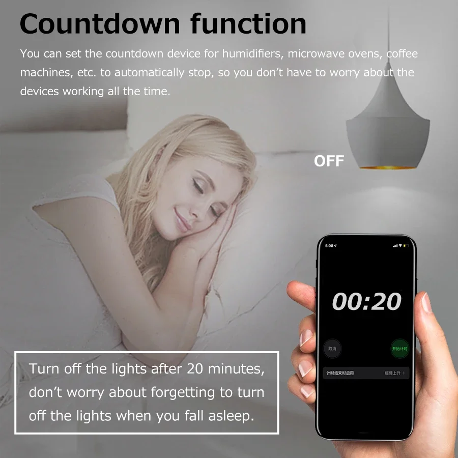 100-240V 16A Tuya Zigbee WiFi Smart Switch Mini Home Control Module 2-way Control Breaker Supports Smart Life Alexa Google Home