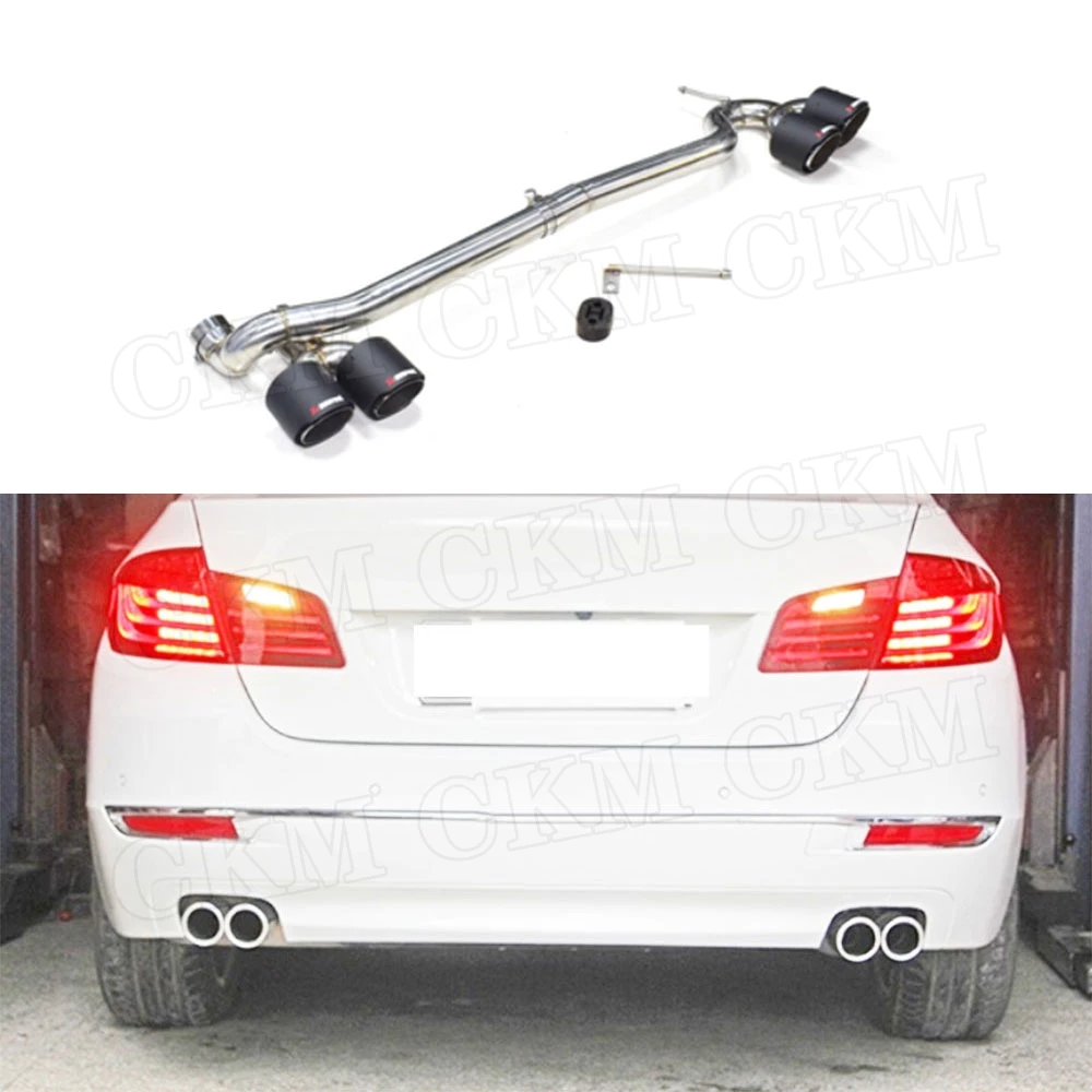 

For BMW 5 Series F10 F18 Changed To M5 Bumper Four Out Exhaust Tail Throat And for BMW 520 523 525 528 530 M Style