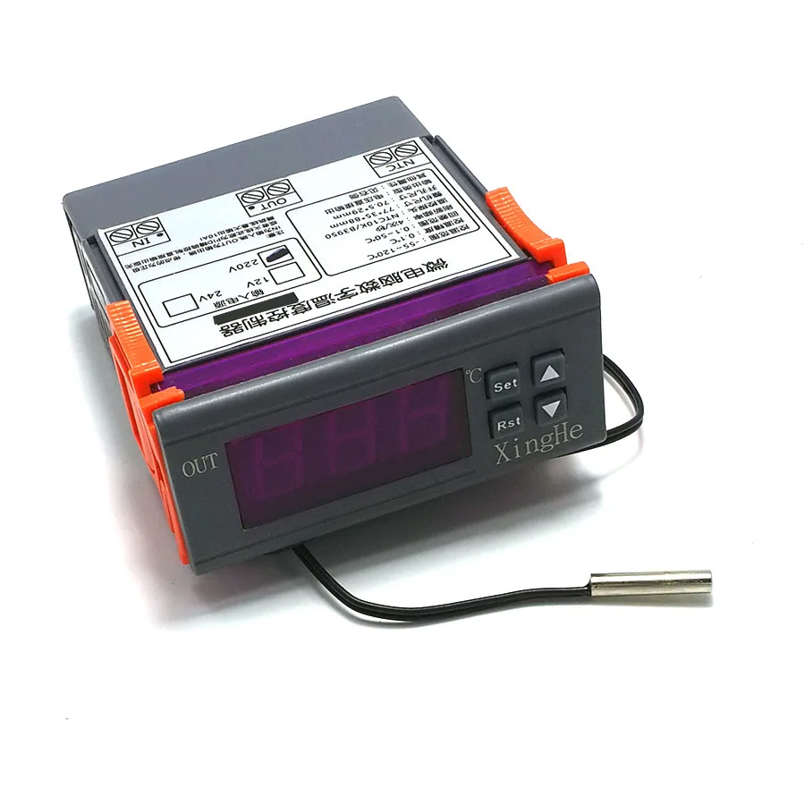 

PID Temperature Controller, Solid State Output, 0.1 Accuracy with Temperature Alarm Function Automatic Thermostat Controller