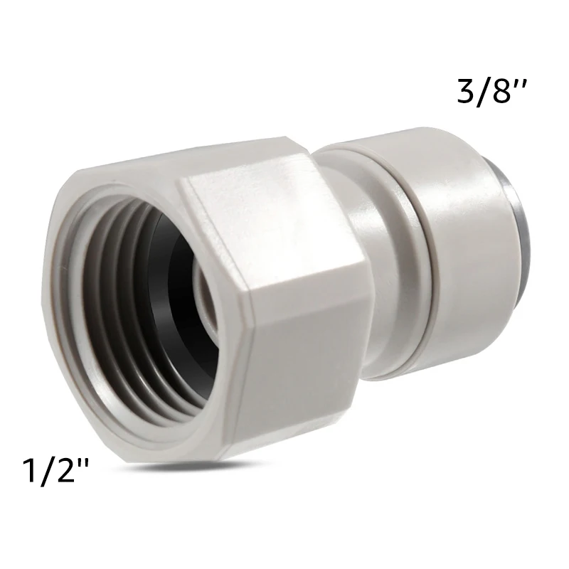 ELECQUEEN Tubing szybkie połączenie. 9.5mm(3/8) push fit x 5/8 \'\'adapter żeński, szybkozłączka do węża Homebrew do łącznik baryłkowy, trzon kranu