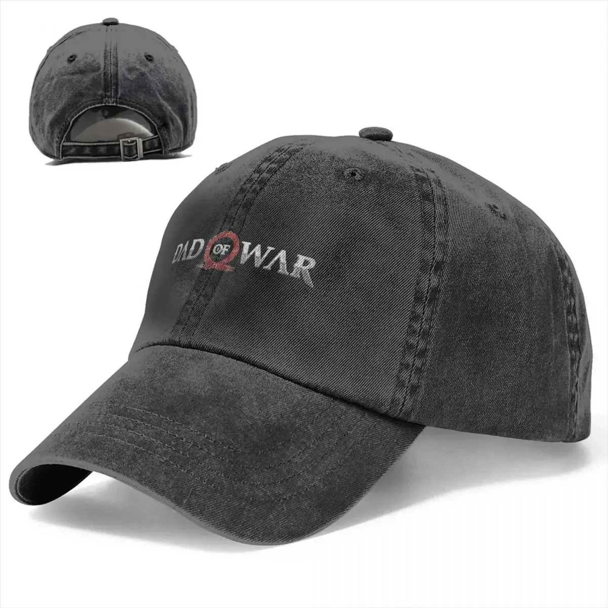 2026 God Of War 4 Baseball Caps Casual Distressed Denim Snapback Cap Men Women Outdoor Activities Adjustable Fit Hats Cap