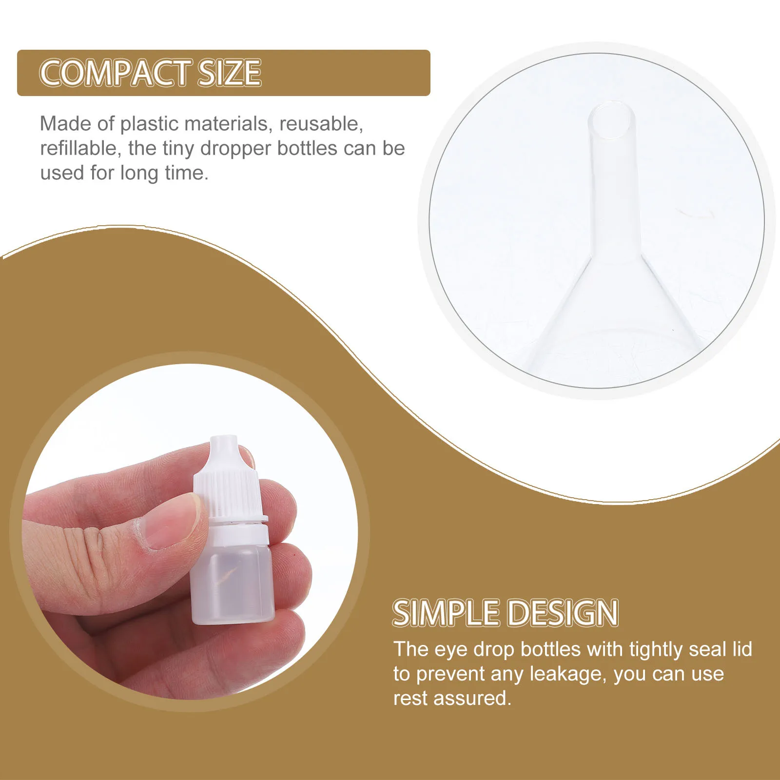 

12Pcs Eye Dropper Bottles Small Squeezable Plastic Leak Proof Refillable Dropper Bottles for Liquids Eye Drops Essence Oils