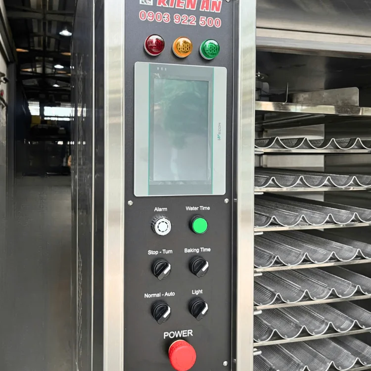 Goede kwaliteit 6-trays roterende oven met Altuntop trolley gebruikt in restaurants Ingebouwde oven 600 kg gewicht bakovenfabriek