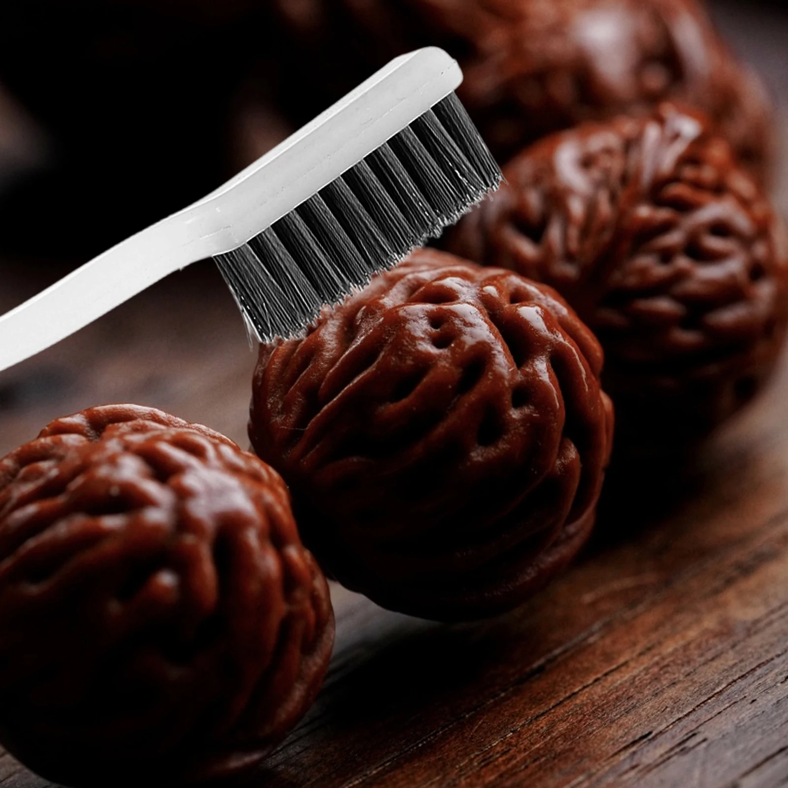 

4 pcs Mini Wire Brush Stainless Steel Cleaning Toothbrush Triple Row Sturdy Small Brushes For Welding Slag Rust Removal Printer