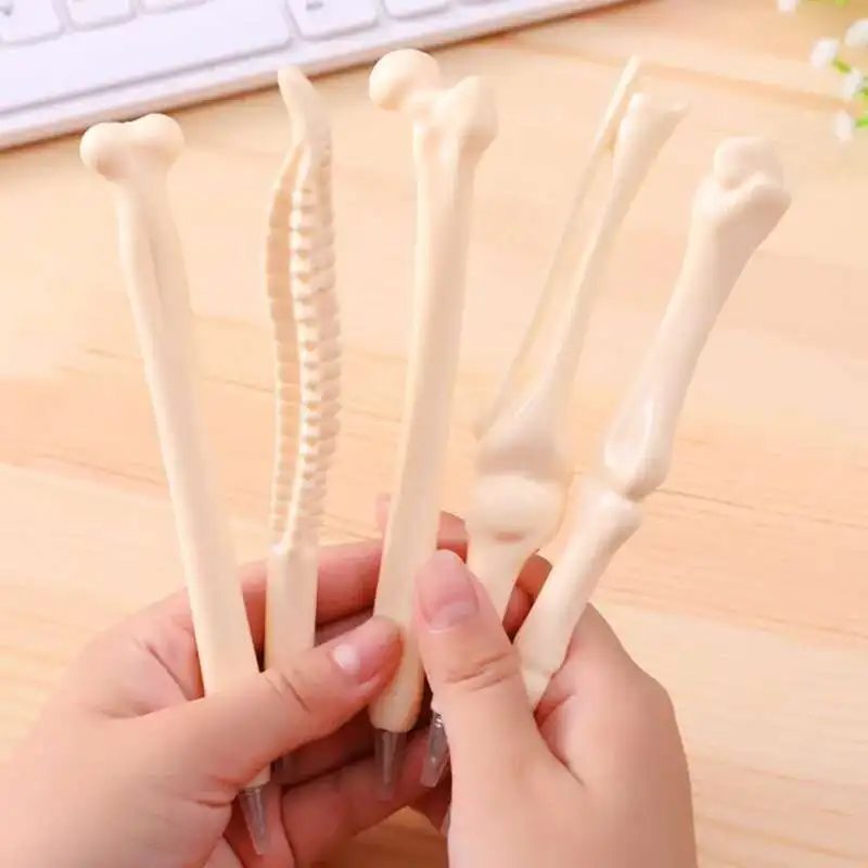 1 pezzo penna a sfera osso umano scuola forniture per ufficio decorazione bambini regalo di Halloween Ellen Brook cancelleria creativa scheletro