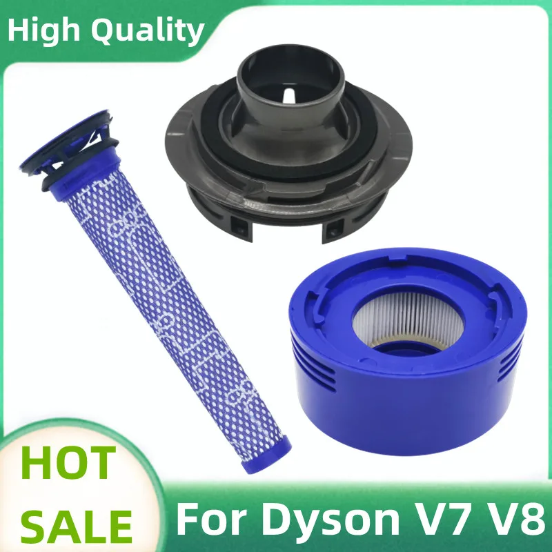 Motor Back Cover Hepa Post Filters For Dyson V7 V8 Trigger Animal Vacuum Cleaner Motor Rear Cover Front Filter Replacement Parts