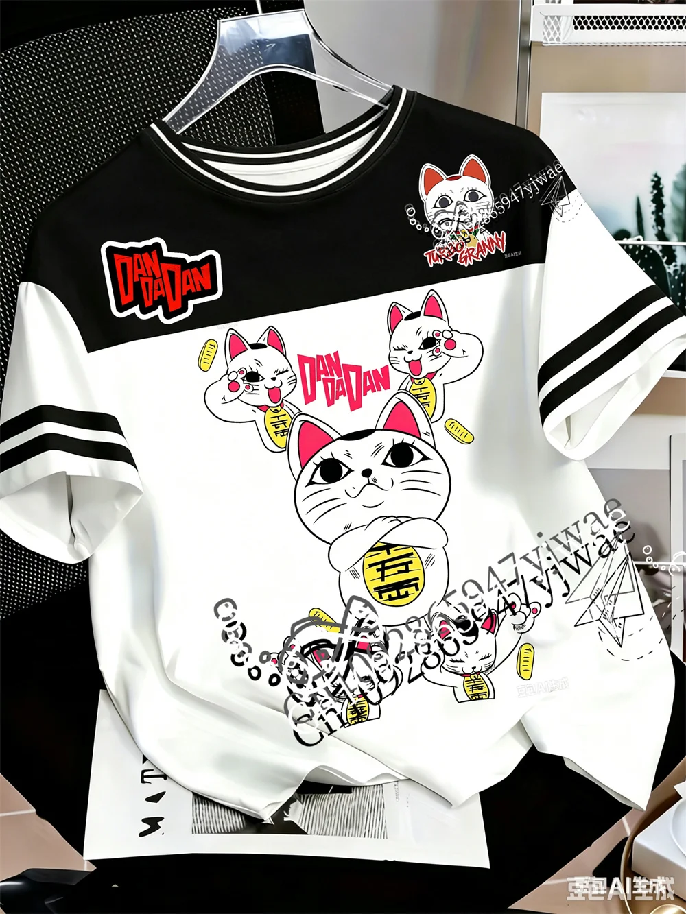 Dandadan Turbo Granny Takakura Ken Ayase Momo 3D-gedrucktes Kurzarm-Anime-Fan-T-Shirt Y2k Streetwear Sommer Erwachsenen- und Kinder-T-Shirt – Detail 7
