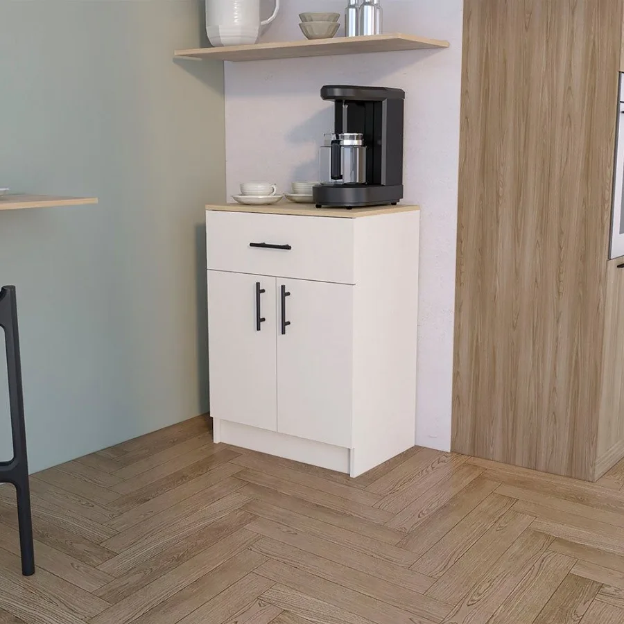 

Pantry Cabinet Netal Kitchen Ivory Natural Oak