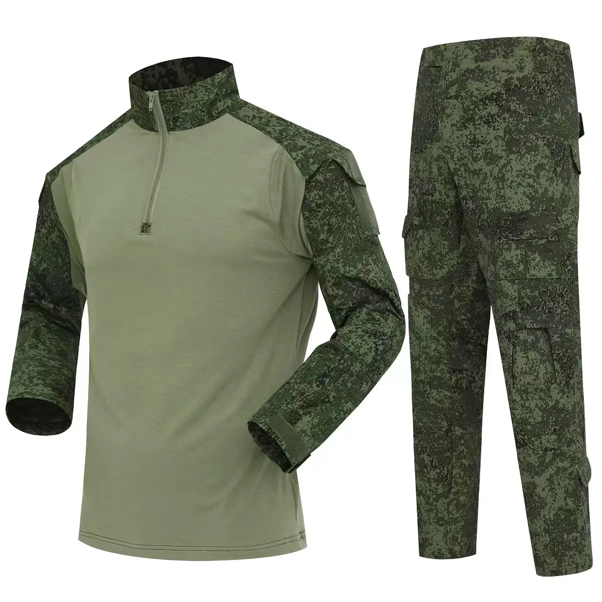 Mens G2 Outdoor Expandable CS Camo Tactical Suit 2nd Generation Frog Combat Pants Military Battle Field Uniform Set