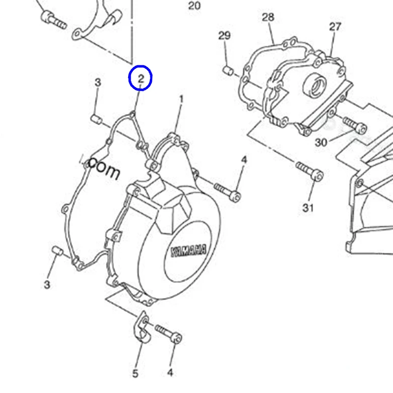 Motorcycle Engine Crankcase Cover Gasket For Ymaha YZF-R6 2006-2020 YZFR6 YZF R6