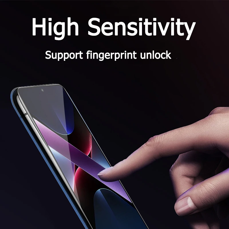 1-4 قطعة حامي الشاشة ل Xiaomi Poco X7 Pro HD الزجاج المقسى كريستال 9H عالية الألومنيوم المضادة للخدش حافظة بصمة صديقة