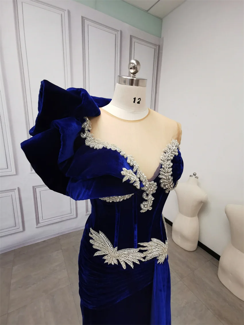 

Shinny Beading Luxurious Women's Evening Dresses 2025 With Cape Dubai Wedding Party Dress Prom Gown Customized