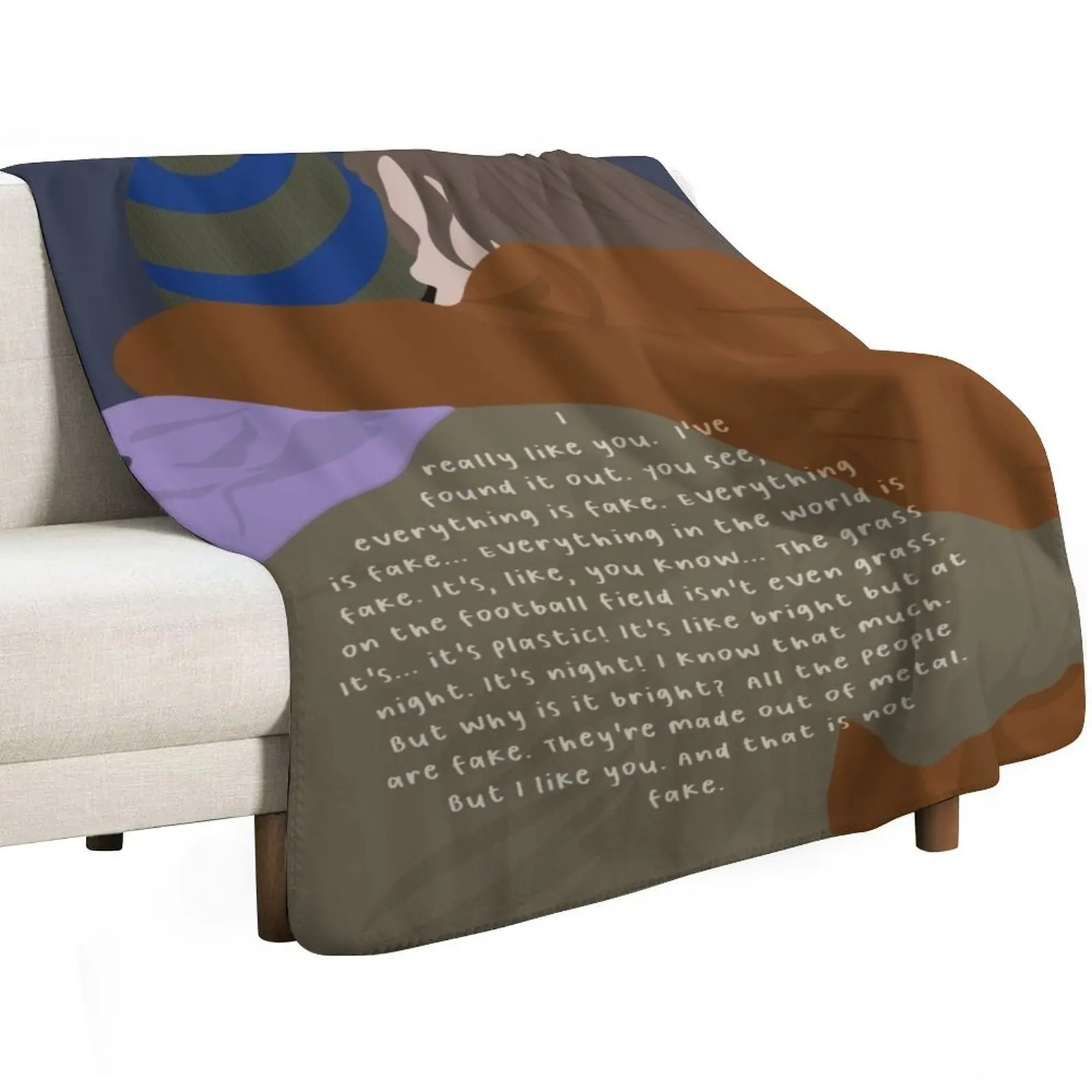 i like you. and that is not fake. Throw Blanket Bed warm winter Winter beds Vintage Fashion Sofas Blankets