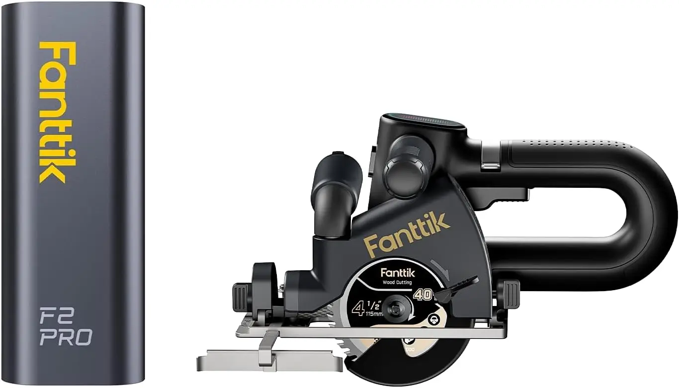 F2 PRO Cordless Rotary Tool Kit with Strong Magnetic Motor 5 Speed & O11 Apex 4-1/2 inch Cordless Circular Saw, 4700RPM Brushles
