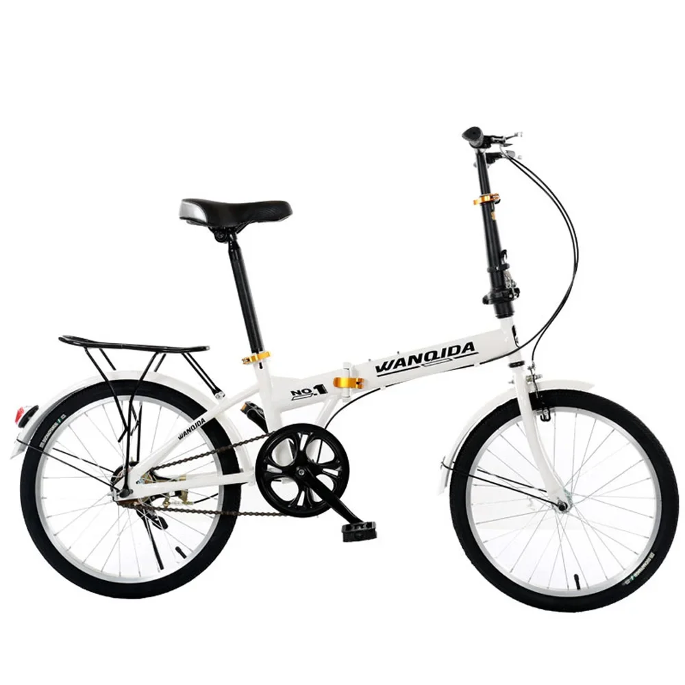 Folding Bike 20 Inch Adult Male And Female Students Ultra-light Mini Type Double V Brake Easy To Carry Use And Collect Ergonomic