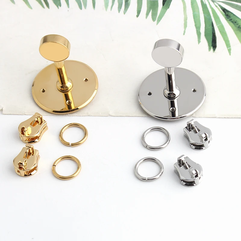 1/5Sets Stainless Steel Metal Rectangle Hanger Clasp Locks For DIY Craft Handbags Purse Bags Belt Buckles Hardware Accessories